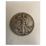 1943 Walking Liberty Silver Half Dollar