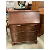 Vintage  drop-front secretary desk w/ drawers