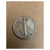 1945-S Walking Liberty Silver Half Dollar