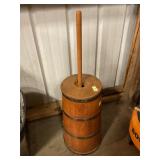Wooden butter churn