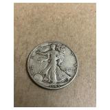 1945-S Walking Liberty Silver Half Dollar