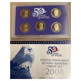 2008  United States Mint Quarter Proof Set