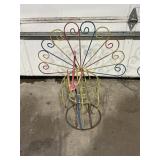 Peacock iron  planter 27ï¿½ Long x 26ï¿½ Tall