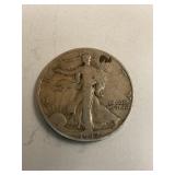 1942-D  Walking Liberty Silver Half Dollar