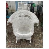 White wicker Chair