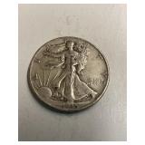 1945 Walking Liberty Silver Half Dollar