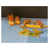 Vintage wood toys & dolls