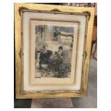 Antique print  34ï¿½ x 28ï¿½