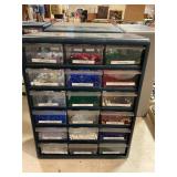 Crafting beads in  bins