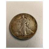 1945 Walking Liberty Silver Half Dollar