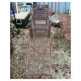 Wrought iron lounge chair