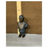 Vintage black Americana  cast iron bank