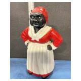 Vintage black Americana  cast iron bank