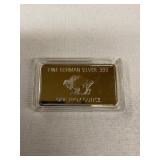 One troy ounce fine German silver bar