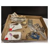 Small flat of costume jewelry