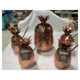 Pier 1 Pineapple cocktail tumbler goblet & ananas