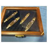 USA /CSA Kissing Crane 4 Knife Set 1of 5000