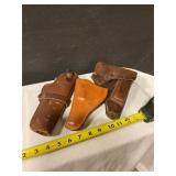 Leather gun holsters