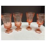 Astoria glass goblets two sizes