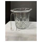 Gorham Crystal Ice Bucket w/ thongs