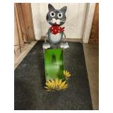 Metal cat garden art 24ï¿½x28ï¿½