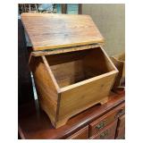 Wooden storage box w side openings 22ï¿½x18ï¿½