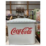 porcelain Coca Cola bread box  14.5ï¿½ x 9.5x 11ï¿½