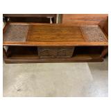 Vintage Coffee Table glass on one side broke