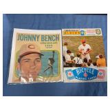 69. Reds official scorecard, and Johnny bench