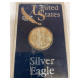 1997 walking liberty silver eagle dollar