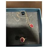 Ruby Necklace & ring