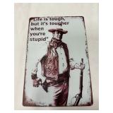 Advertisement tin sign 12ï¿½ x 8ï¿½