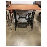 Cast-iron singer sewing machine table