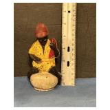 Vintage black Americana  cast iron bank