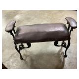 Antique cast-iron window bench