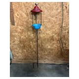 Metal bird feeder yard art 52ï¿½tall