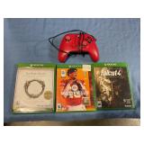 Xbox games and controller