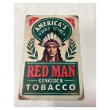 Advertisement tin sign 12ï¿½ x 8ï¿½