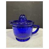 Cobalt blue juicer & measuring cup