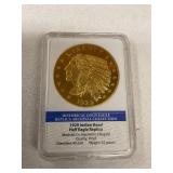 1929 Indian head half eagle replica