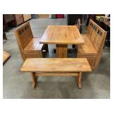 Wooden Breakfast Nook