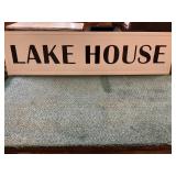 Metal Lake House Sign 48ï¿½x12ï¿½
