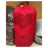 Red sleeping bag