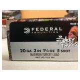 Federal 20 gauge Turkey Loads 10 shells