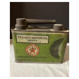 Texaco oil can 1/2 gallon