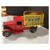 Coca Cola truck with glass bottles
