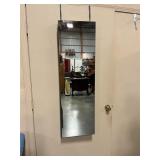Over the Door mirrored jewelry box 47"x14" no ship