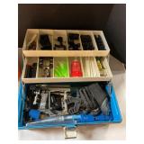 Misc archery items in tackle box