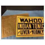 Metal Sign with original Rice Paper