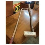 Hillbilly Putter and wooden Cane